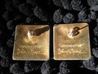 RARE Vintage Laurel Burch Signed Moon Doves Black & Silver Stud Pierced Earrings — photo 4