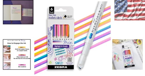 Soft Color Dual Tip Highlighter Set - Perfect for Calligraphy & Journaling - Picture 2 of 10