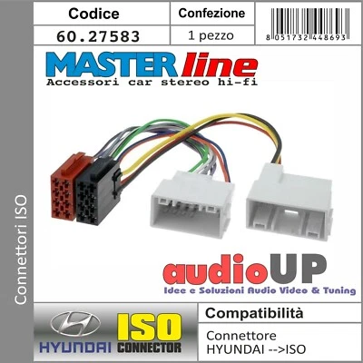 Connecteur car Radio à Partir De Original A Iso Pour Hyundai Santafe' 2011 IN > - Photo 1/2