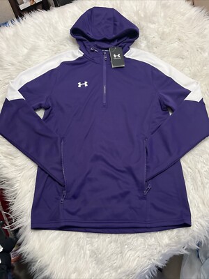 Under Armour Sz S Storm Armour Fleece Hooded Jacket Purple 137