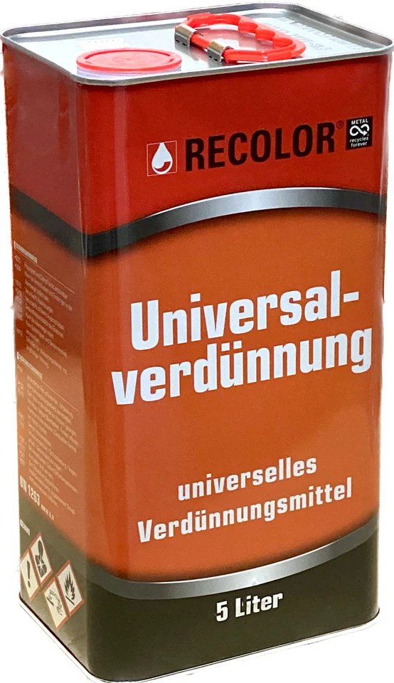 4,00-3,65€L Universal Verdünnung 5l Nitroverdünnung Universalverdünnung 5 Liter - Bild 2 von 3
