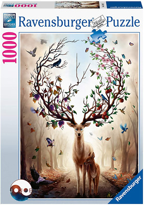 RAVENSBURGER PUZZLE 1000 TEILE - ZAUBERHIRSCH 70x50cm ART 15018