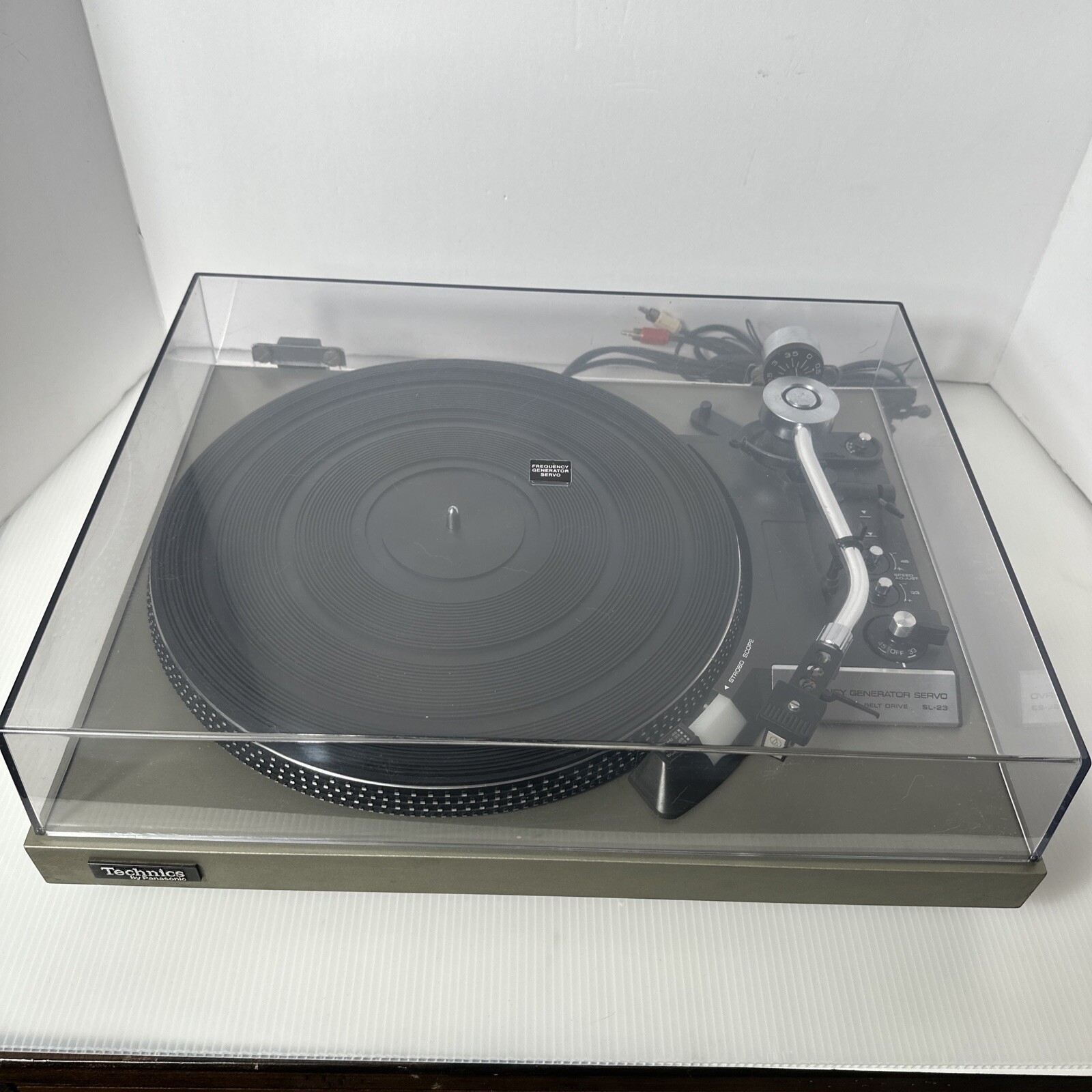 Technics SL23 Belt Drive Turntable. Serviced. Audio Technica AT11E