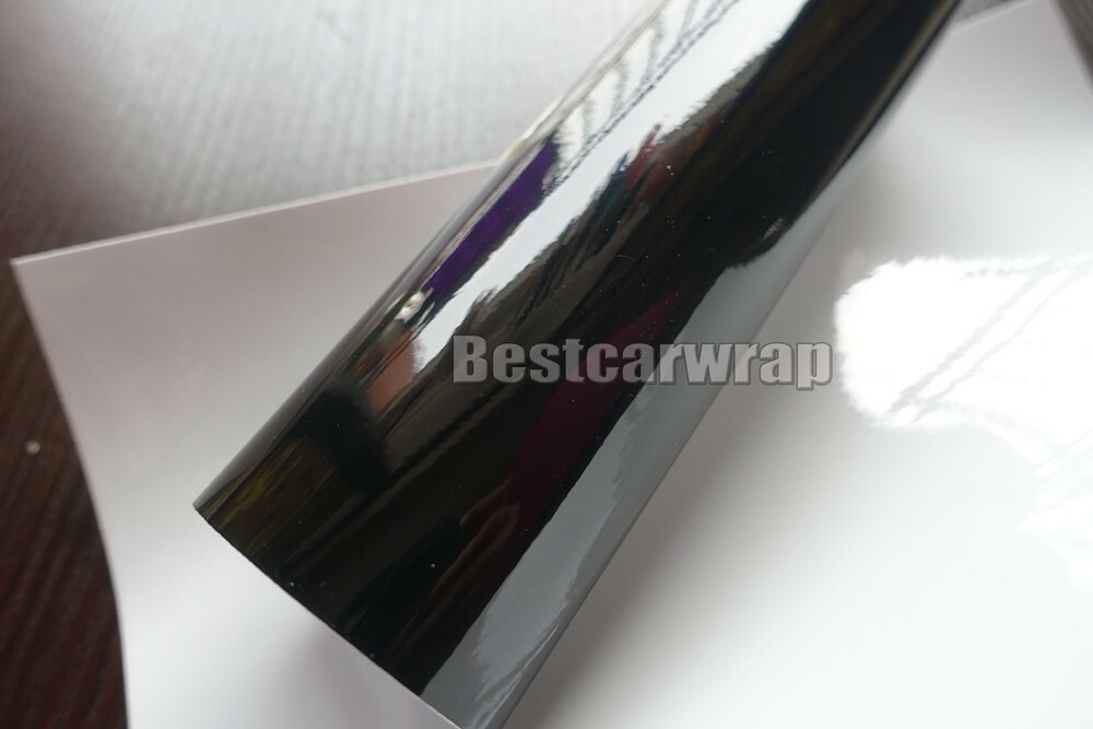 Full Roll 100FT x 5FT Black High Gloss Glossy Vinyl For Car Wrap Film ...