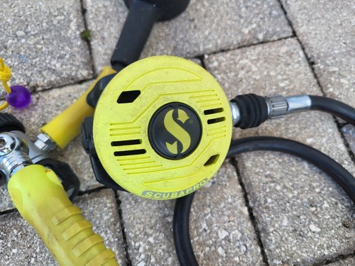Scubapro R190 2nd Second Stage Regulator W OMS TANK GAUGE WORKING 