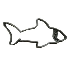 SWIMMING SHARK DETAILED FACE TEETH COOKIE CUTTER MADE IN USA PR5065