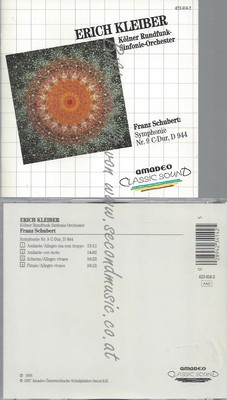 CD--SCHUBERT: SYMPHONY NO. 9 IN C MAJOR UND ERICH KLEIBER ----UK IMPORT-