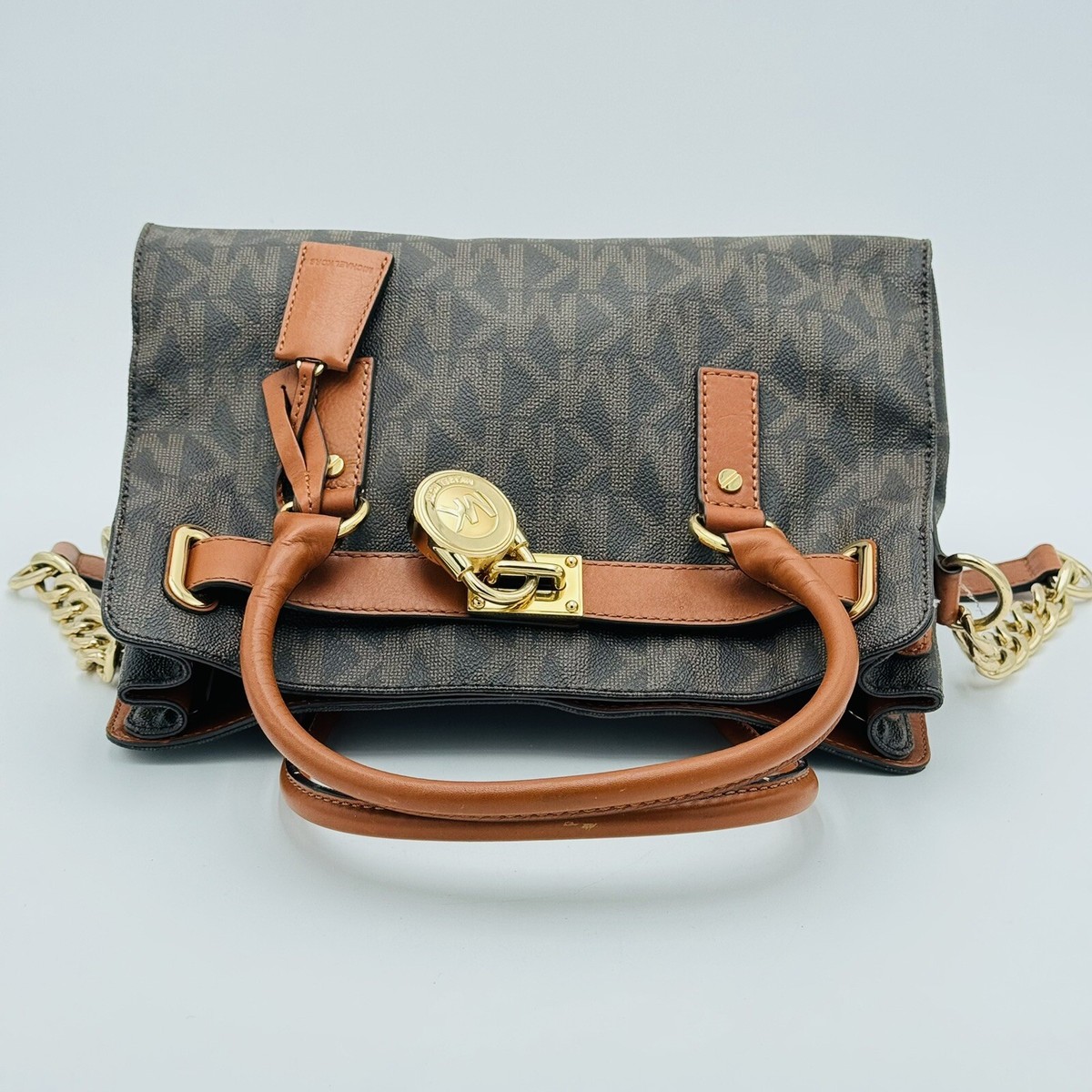 バッグ MICHAEL KORS Hamilton East West Tote Michael Kors Hamilton East West Satchel Tote Bag Purse Brown