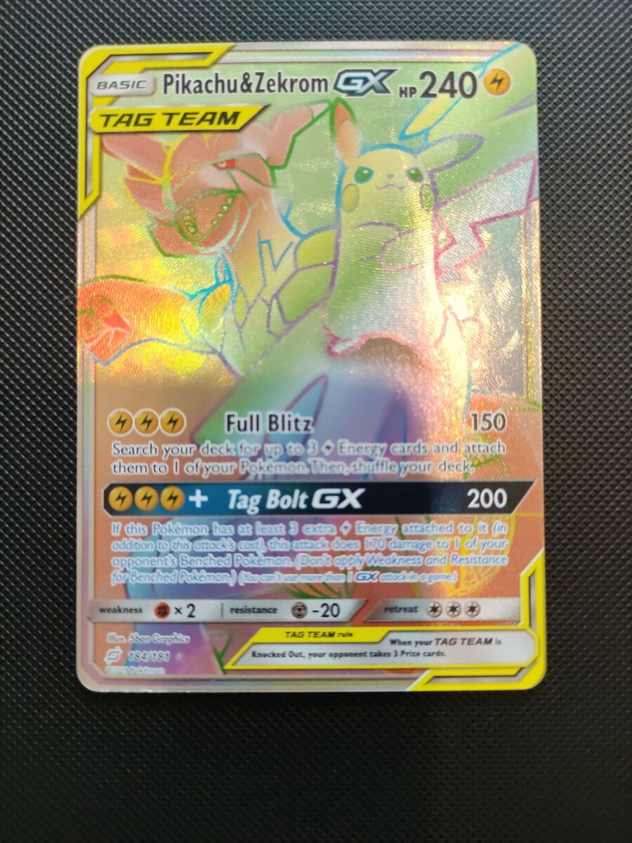 Pikachu & Zekrom GX - 184/181 - Hyper Rare