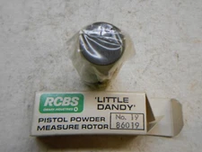 rcbs no-19 little dandy pistol powder measure rotor
