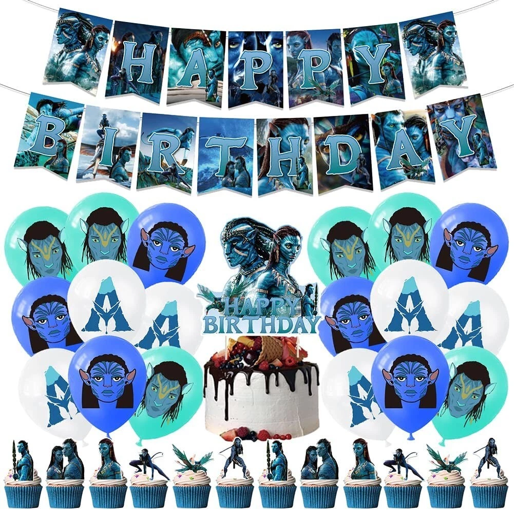Avatar Birthday Party Decorations Set include BannerballoonsCupcake ToppersSpiral PendantCake Topperfor kids and adults birthday party decorations Amazoncomau Toys Games #38 Avatar Birthday Party Decorations Set include BannerballoonsCupcake ToppersSpiral PendantCake Topperfor kids and adults birthday party decorations Amazoncomau Toys Games