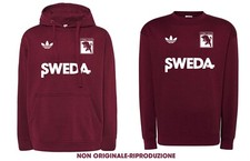 FELPA toro vintage anni 80 calcio con cappuccio e girocollo granata torino retrò