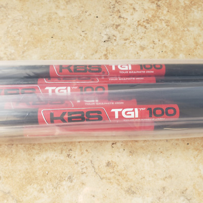 New & Uncut $700 KBS Graphite TGI 100 5-PW Iron Extra Stiff Flx .355 Taper