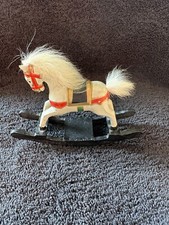 Estate Vintage wooden Rocking horse toy Made In Switzerland