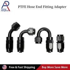 PTFE Swivel Hose End Fitting Adapter AN4/AN6/AN8/AN10/AN12 for Oil Fuel Gas Hose