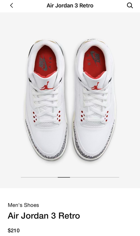 Nike Air Jordan 3 Retro Shoes White Cement Reimagined DN3707100 Men's