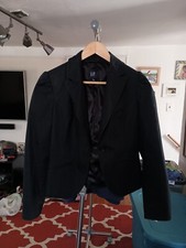Vintage Ladies Gap Black Blazer Size 4 One Button