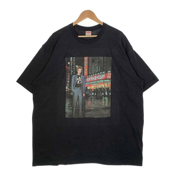 SUPREME 22AW PiL Live In Tokyo Tee image publique tirage photo limité noir utilisé