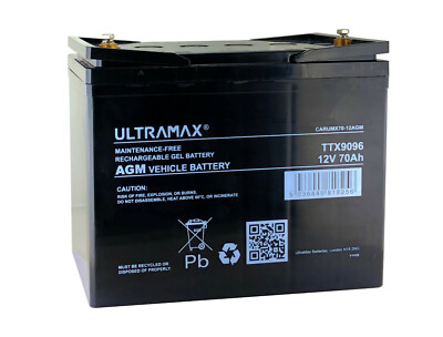 12V 70Ah FREIZEITBATTERIE DEEP CYCLE, CARAVAN, WOHNMOBIL, BOOT lebenslang versiegelt