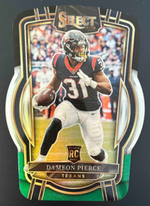 2022 Select Prizm Black and Green Die Cut #261 Dameon Pierce