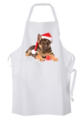 Weihnachten Deutscher Schäferhund Koch Koch Küchenschürze
