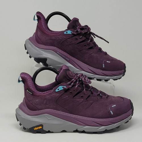 Hoka One One Kaha 2 Low GTX Womens Sz 10 Hiking Shoe Grape Wine 1123191/GWCS New - Picture 2 of 10