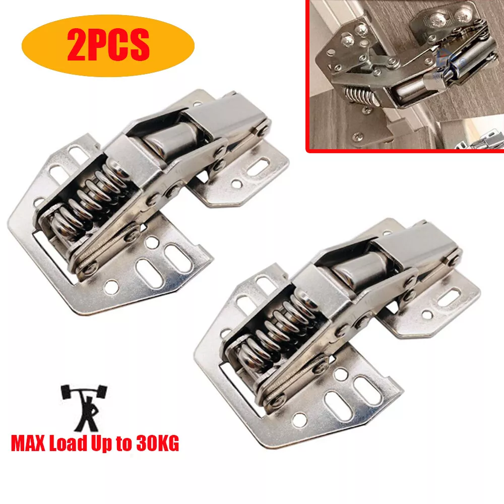 2 12x OVERHEAD SWING UP LOCKER CUPBOARD DOOR HINGES CARAVAN MOTORHOME UK