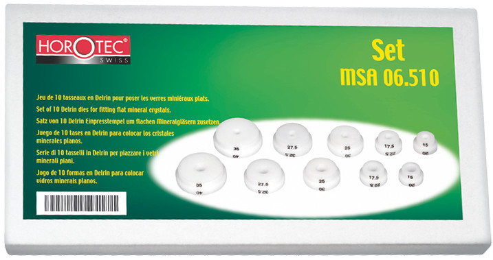 Jeu de 10 tasseaux Horotec 06.510 haut de gamme pour verres minéraux plats