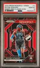 2024 Monopoly WNBA Rhyne Howard PSA 10 GEM RED CLASSIC ICON Prizm #11 Atlanta