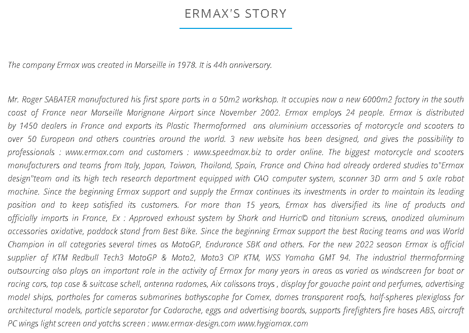 Ermax Sport Screen Windshield Deflector Dark Smoke Kymco CV3 2022