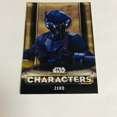 2021 Topps SW Mandalorian S1&2 UK Character Insert C-13 Zero Yellow Parallel