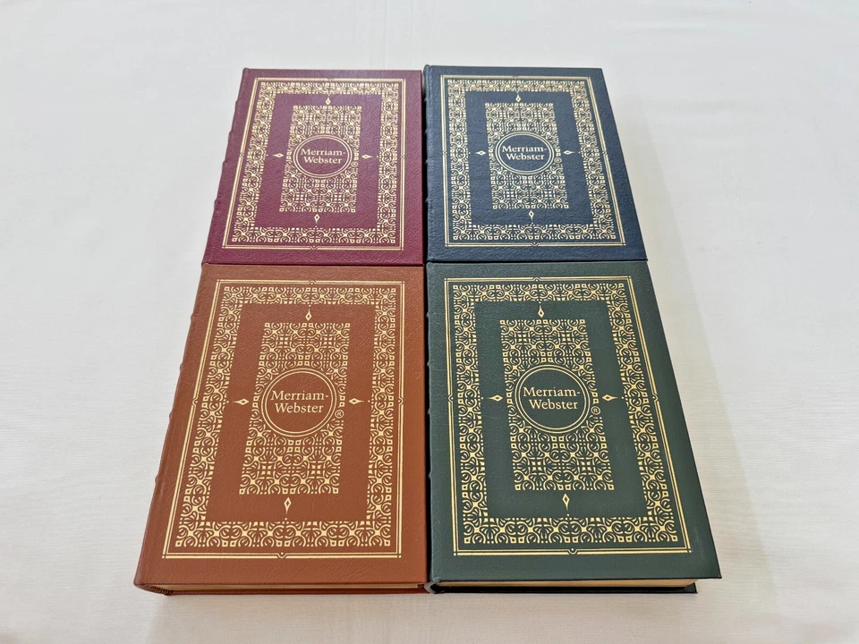 Easton Press 4Vol SET MERRIAM-WEBSTER Collegiate Dictionary Thesaurus Usage MINT - Image 3 of 4