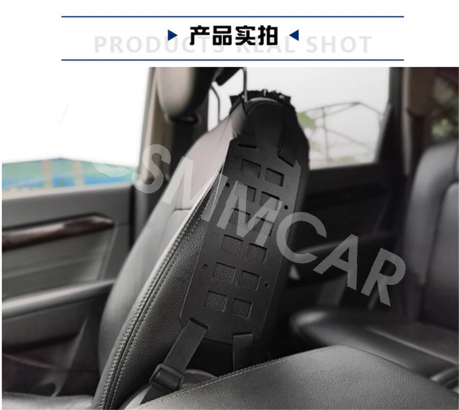Organizador de panel trasero de asiento de coche táctico bolsillo interior ordenado bolsa de almacenamiento colgante Foto 3 de 4