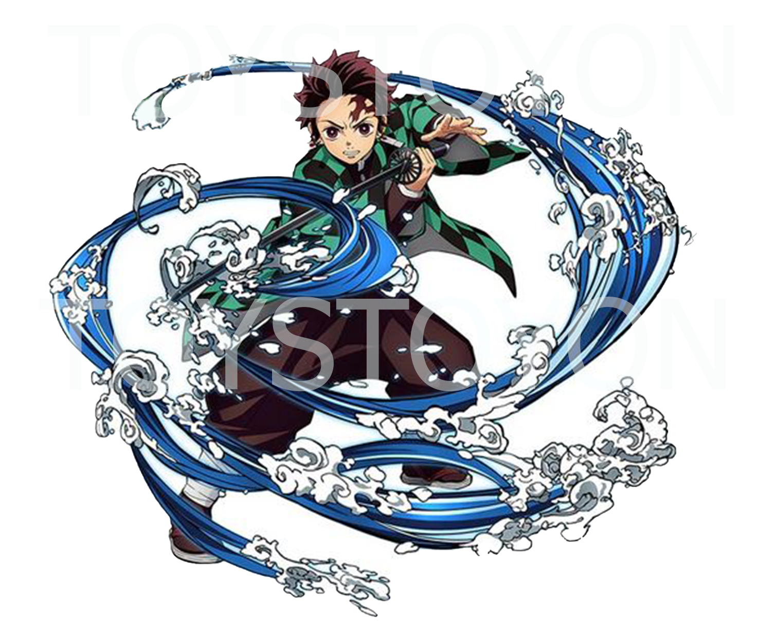 Demon Slayer Kimetsu No Yaiba Tanjiro Kamado JDM Anime Sticker Water Breath