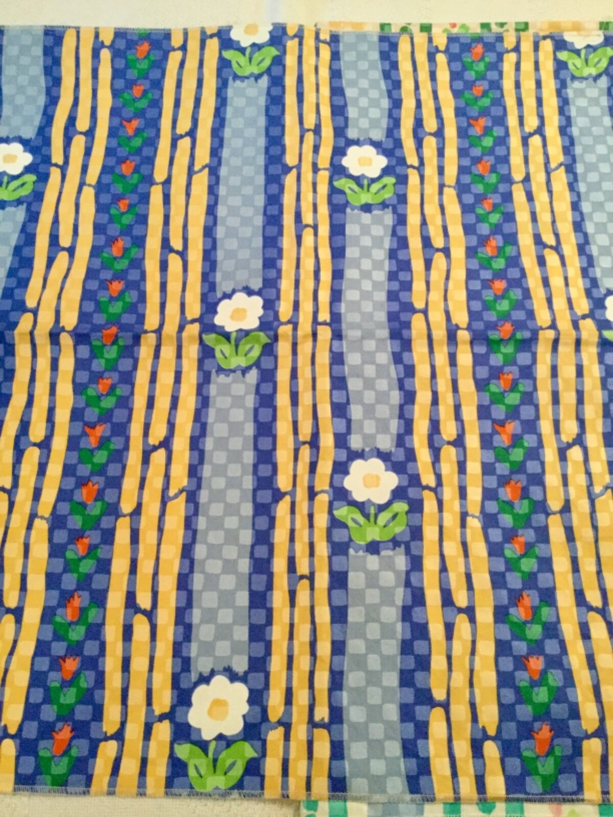 VTG.Midcentury Westgate Fabric Cotton Samples Lot of 4 Florals 13”x12