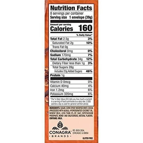 Swiss Miss PUMPKIN SPICE Hot Cocoa Mix, 8 Envelopes 99.9% Caffeine Free (2 Pack) - Picture 2 of 8