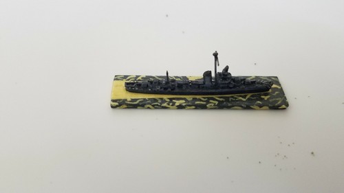 Sims Class Destroyer Model GHQ Micronauts WW2 American Sims Class Destroyer 1/2400 Scale Painted ...