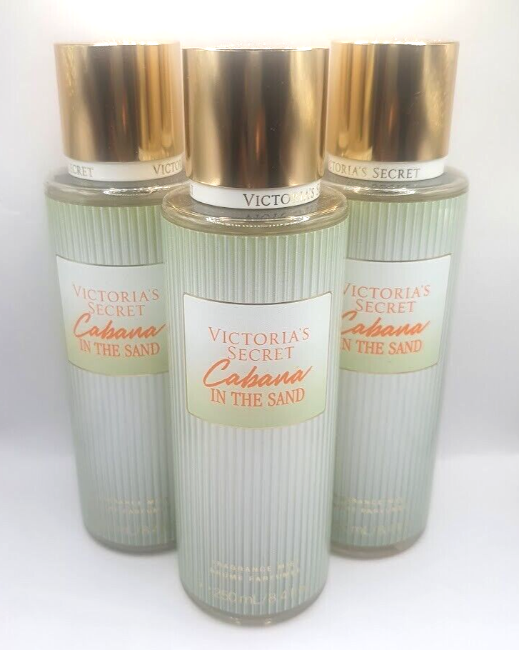 VICTORIA'S SECRET CABANA IN THE SAND BODY MIST 8.4 FL OZ EACH (3