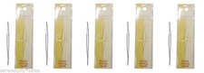 Lot of 5 BIG EYE NEEDLES ~Bead work ~ Crafts ~ Sewing E-Z to thread 2-1/8" LONG