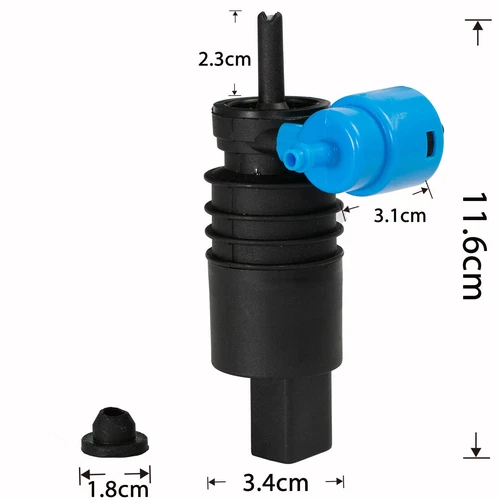 Twin Outlet Front Windscreen Wiper Washer Pump Motor For VW Audi Skoda 1J6955651 - Bild 4 von 14