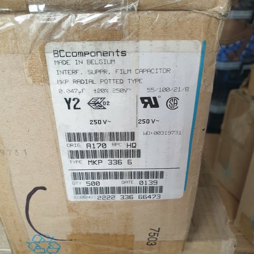 10 PIEZAS NOS BC PHILIPS MKP 336 6 Y2 47nF 0.047uF 250V CA TAPAS PARA REPARACIÓN DE AUDIO! - Imagen 2 de 2