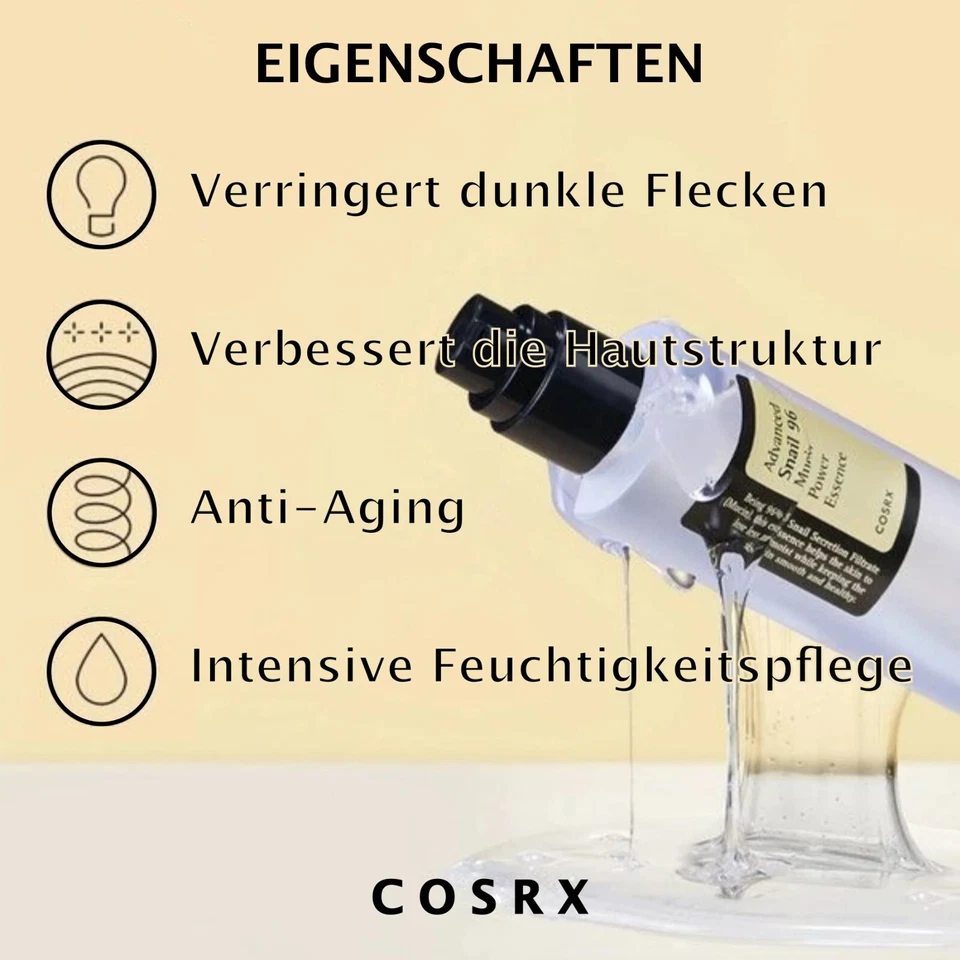 COSRX Advanced Snail Set: 92 All In One Cream + 96 Mucin Power Essence - Bild 3 von 4