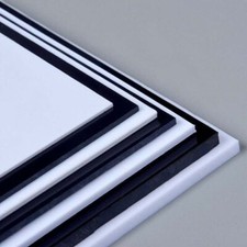 ABS Sheet Black / White Smooth Panel Acrylonitrile Butadiene Styrene Multi Sizes