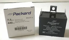 Packard PDCF7.5 HVAC Dry Motor Run Capacitor 7.5 MFD/UF 440 Volts