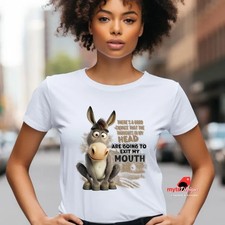 Funny Donkey T-Shirt: Unisex Animal Lover Hum...