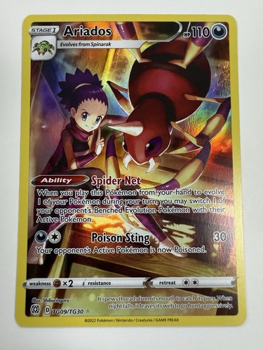 Pokémon TCG SWSH Ariados TG09/TG30 Trainer Gallery Card Brilliant Stars