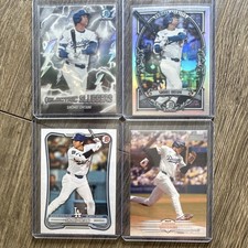 Bowman Sterling/electric slugger Shohei Ohtani Los Angeles Dodgers 4-Card Lot