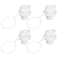 4pcs Inflatable Boat Air Valve: Spiral Air Plugs Quick Inflate Deflate Screw