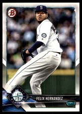 Felix Hernandez 2018 Bowman #88 Mariners MLB READ FREE SHIPPING AutographDen