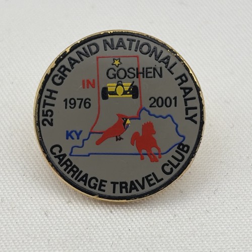 25th Grand National Rally Carriage Travel Club Lapel Hat Pin